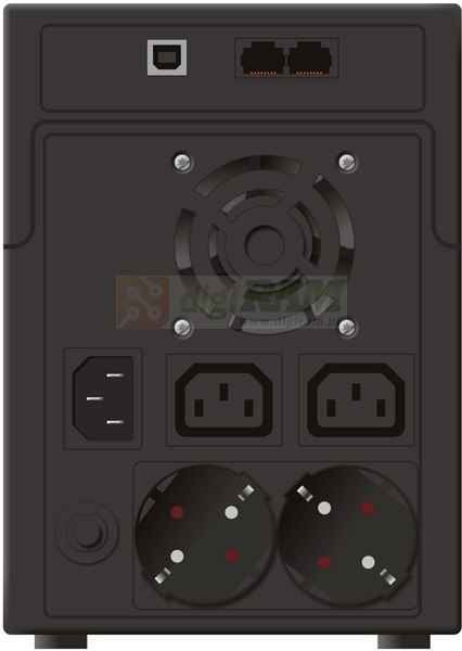 UPS POWER WALKER LINE-INTERACTIVE 2200VA 2X SCHUKO + 2X IEC OUT, RJ11/RJ45 IN/OUT, USB