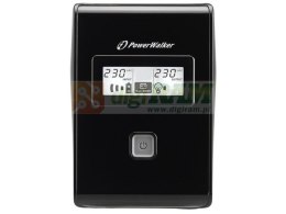 UPS POWER WALKER LINE-INTERACTIVE 850VA 2X 230V PL OUT, RJ11 IN/OUT, USB, LCD