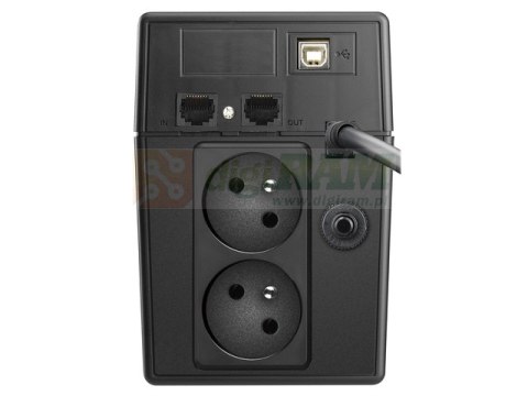 UPS LINE-INTERACTIVE 800VA 2X PL 230V, PURE SINE WAVE, RJ11/45 IN/OUT, USB, LCD