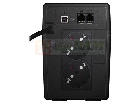 UPS LINE-INTERACTIVE 850VA 2X SCHUKO OUT, RJ11 IN/ OUT, USB, LCD