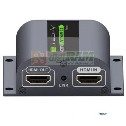 Extender HDMI Techly EX-HL21D po skrętce Cat. 6/6a/7, do 60m, Full HD z IR, czarny IDATA