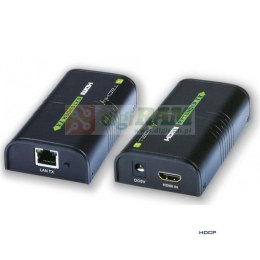 Extender / splitter HDMI Techly IDATA EXTIP-373 po skrętce Cat. 5e/6/6a/7 do 120m, over IP, czarny