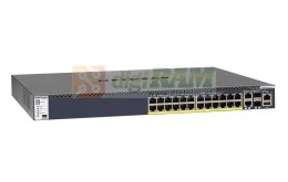 Switch zarządzalny Netgear M4300 Intelligent Edge POE+ (550W PSU) 24 x10/100/1000 2 x 1/10G SFP+ 2x 10G BASE-T