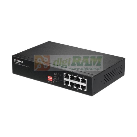 Switch niezarządzalny Edimax ES-1008PH V2 8x10/100 Mbps 4xPoE+ 70W