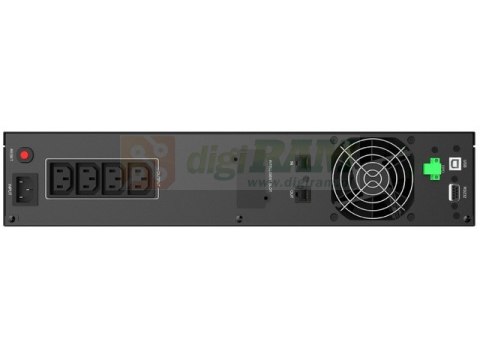 UPS Line-Interactive 2200VA Rack 19 4x IEC Out, RJ11/RJ45 In/Out, USB, LCD, EPO