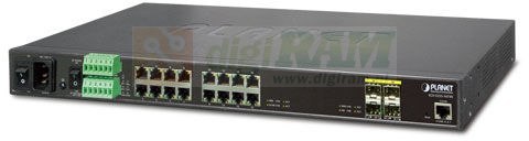 Planet IGS-5225-16T4S IP30 19" Rack Mountable Ind
