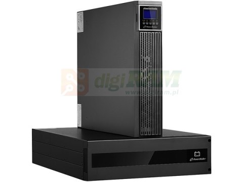 Zasilacz awaryjny On-Line 6kVA RTG PF1, 2x IEC Out + Terminal, USB/RS-232, LCD, Rack 19 cali + baterie