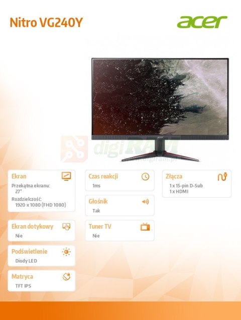 Monitor 24 Nitro VG240Ybmiix