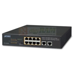Planet FSD-1008HP 8-Port 10/100TX 802.3at PoE