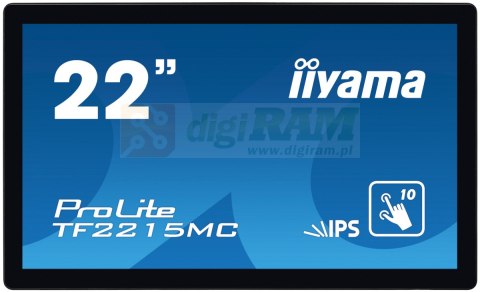 Monitor 22 TF2215MC-B2 pojemnościowy 10pkt pianka IPS DP HDMI Monitor 22 TF2215MC-B2 pojemnościowy 10pkt pianka IPS DP HDMI