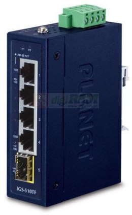 Planet IGS-510TF IP30 Compact size 4-Port