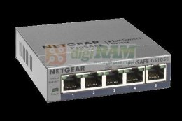 Switch zarządzalny Netgear GS105E 5x100/1000 ProSafe Plus
