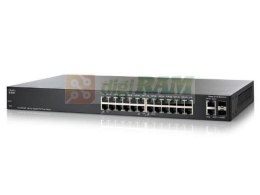 Switch zarządzalny Cisco SF200-24 24x100 2xSFP Combo Rack (SLM224GT)