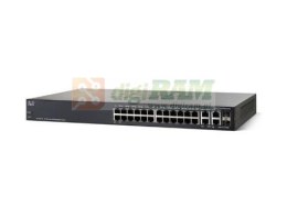Switch zarządzalny Cisco SF300-24 24x10/100 2x100/1000 2xSFP Combo Rack (SRW224G-K9)
