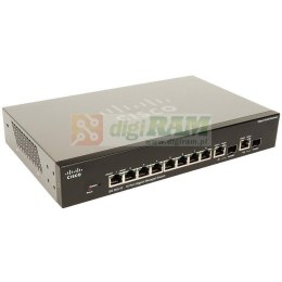 Switch zarządzalny Cisco SG300-10 8x100/1000 2xSFP Combo (SRW2008-K9)