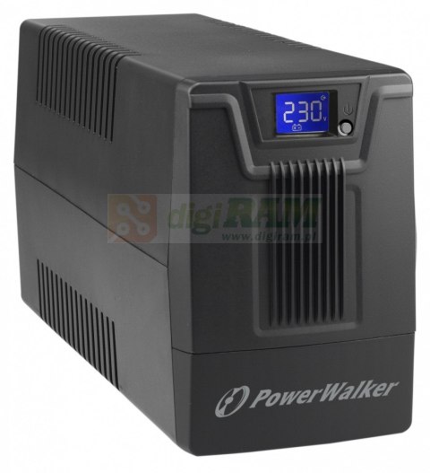 Zasilacz awaryjny UPS POWERWALKER LINE-INTERACTIVE 800VA SCL 2X PL 230V, RJ11/45 IN/OUT, USB, LCD