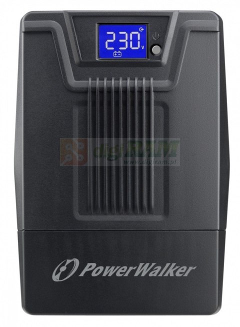 Zasilacz awaryjny UPS POWERWALKER LINE-INTERACTIVE 800VA SCL 2X PL 230V, RJ11/45 IN/OUT, USB, LCD
