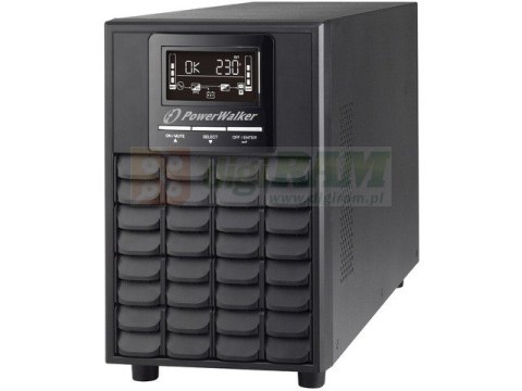 UPS On-Line 1/1 fazy 1000VA CG PF1, USB/RS232, 4x IEC C13, EPO