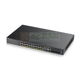 GS2220-28HP 24xGbE L2 PoE Switch GbE Uplink 1Y NCC Pro Pack LIC GS2220-28HP-EU0101F