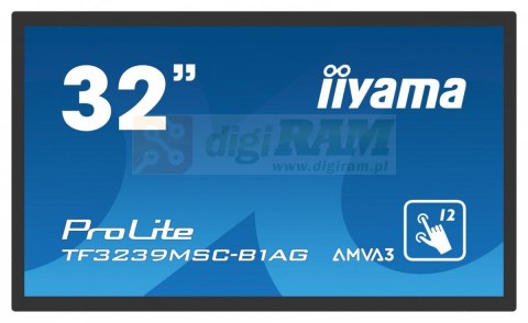 *IIYAMA 32'TF3239MSC-B1AG,AMVA,HDMIx2,DP,RJ45,IP54,24/7,POJ.12p *IIYAMA 32'TF3239MSC-B1AG,AMVA,HDMIx2,DP,RJ45,IP54,24/7,POJ.12p