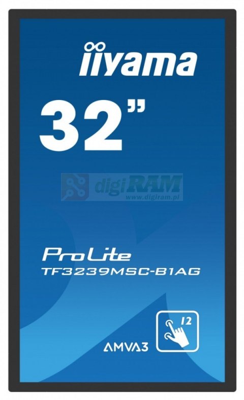 *IIYAMA 32'TF3239MSC-B1AG,AMVA,HDMIx2,DP,RJ45,IP54,24/7,POJ.12p *IIYAMA 32'TF3239MSC-B1AG,AMVA,HDMIx2,DP,RJ45,IP54,24/7,POJ.12p