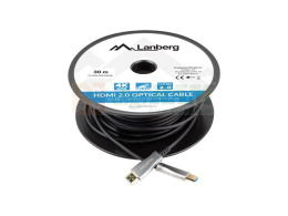 LANBERG Kabel HDMI M/M v2.0 30m czarny CA-HDMI-20FB-0300-BK
