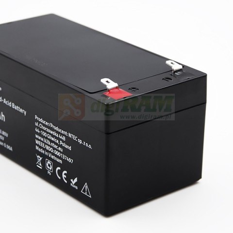 Akumulator AGM | 12V | 3.3Ah | max. 49.5A Akumulator AGM | 12V | 3.3Ah | max. 49.5A