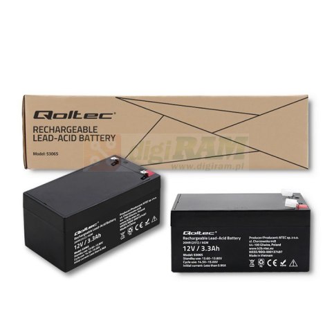 Akumulator AGM | 12V | 3.3Ah | max. 49.5A Akumulator AGM | 12V | 3.3Ah | max. 49.5A