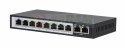 Switch Perses 8X EX-SG1008PE 10/100/1000M TX PoE AT/AF, 2X GE SFP Full Gigabit PoE