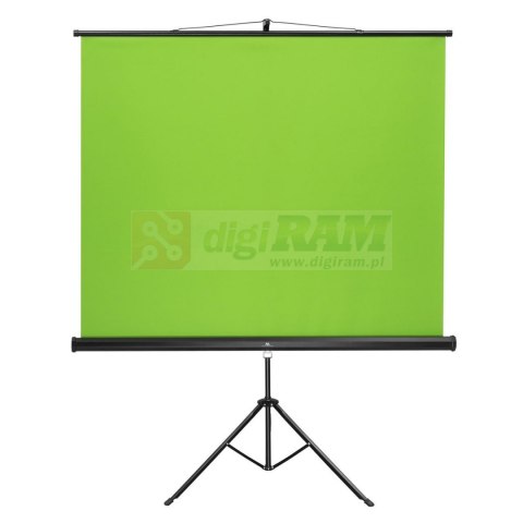 Ekran na statywie, zielony Maclean, 92", 150x180cm, regulowana wysokość, MC-931