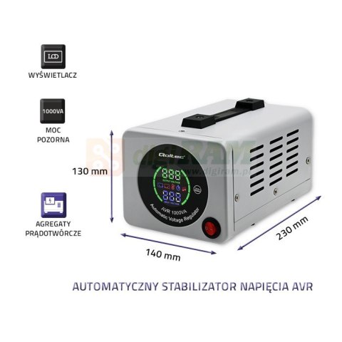 Automatyczny stabilizator napięcia AVR 1000VA Automatyczny stabilizator napięcia AVR 1000VA