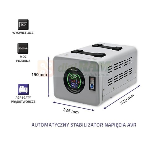 Automatyczny stabilizator napięcia AVR 5000VA Automatyczny stabilizator napięcia AVR 5000VA
