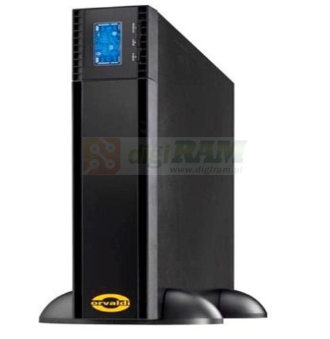 Zasilacz awaryjny UPS ORVALDI V3000 on-line 2U LCD rack/tower