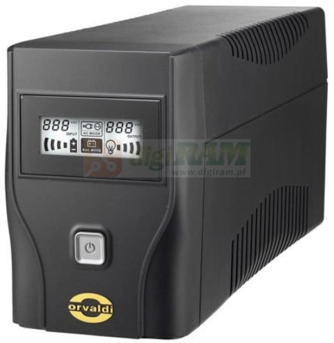 Zasilacz awaryjny UPS ORVALDI sinus 600 LCD USB Line-Interactive