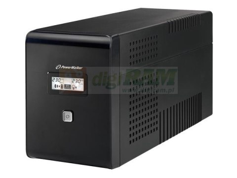 Zasilacz awaryjny UPS Power Walker Line-Interactive 1000VA 2xSCHUKO+2xIEC RJ USB LCD