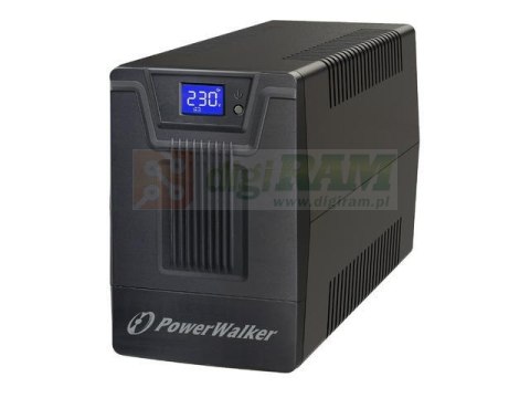 Zasilacz awaryjny UPS Power Walker Line-Interactive 1000VA SCL 4x PL 230V, RJ11/45 In/Out, USB, LCD