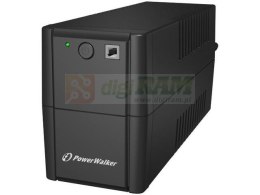 Zasilacz awaryjny UPS Power Walker Line-Interactive 650VA 4X 230V IEC out RJ11 in/out, USB