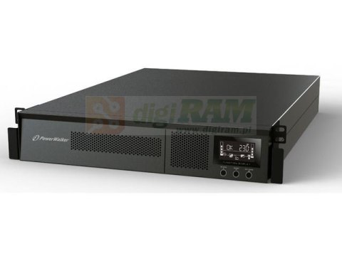 Zasilacz awaryjny UPS Power Walker On-Line 2000VA, 8x IEC, USB, RS-232, LCD, Rack 19"/Tower