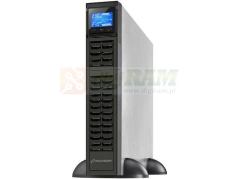 Zasilacz awaryjny UPS Power Walker On-Line 2000VA, CRS, 4X IEC OUT, USB/RS-232, LCD, RACK 19"/TOWER, 6A ładowarka