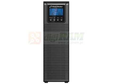 Zasilacz awaryjny UPS Power Walker On-Line 2000VA TGS 4x IEC OUT, USB/RS-232, LCD, Tower, Epo, brak Aku