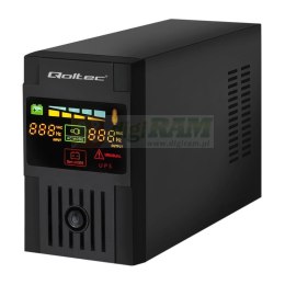 Zasilacz awaryjny UPS Qoltec MONOLITH 1000VA | 600W | LCD | USB