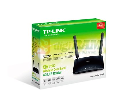 Dwupasmowy, bezprzewodowy router 4G LTE, AC750