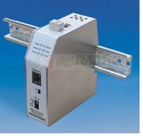 Industrial-converter Fast Ethernet 100Base-FX/TX, Multimode 1310nm ST, Rail-Mounting