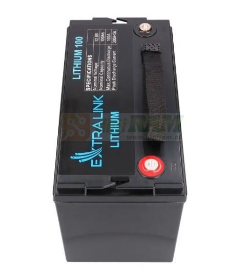 Akumulator LiFePO4 100AH 12.8V BMS EX.30455 Akumulator LiFePO4 100AH 12.8V BMS EX.30455