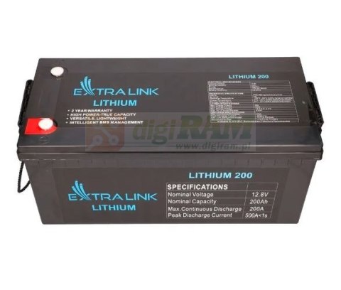 Akumulator LiFePO4 200AH 12.8V BMS EX.30479 Akumulator LiFePO4 200AH 12.8V BMS EX.30479