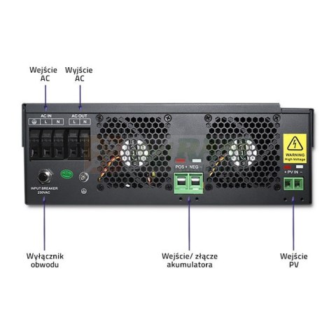 Hybrydowy inwenter solarny Off-Grid 5,5kW | 100A | 48V | MPPT | Sinus Hybrydowy inwenter solarny Off-Grid 5,5kW | 100A | 48V | MPPT | Sinus