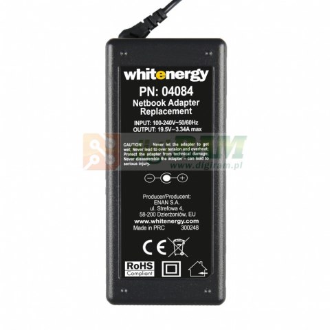 Zasilacz 19.5V | 3.34A 65W wtyk 7.4*5.0mm + pin Dell 04084 Zasilacz 19.5V | 3.34A 65W wtyk 7.4*5.0mm + pin Dell 04084