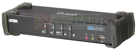 Aten CS1764A-AT-G 4p USB KVMP Supp DVI Display