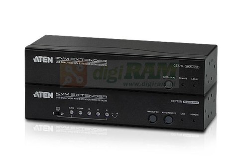 Aten CE775-AT-G USB KVM Extender, Dual view