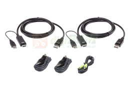 Aten 2L-7D02UHDPX5 Cable kit: 2x True 4K 1.8M